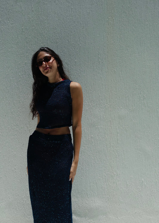 Knit Sequin Set