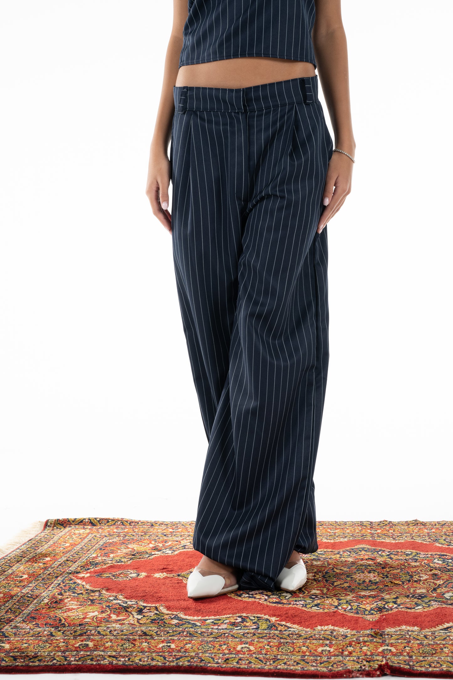 Pinstripe Trousers