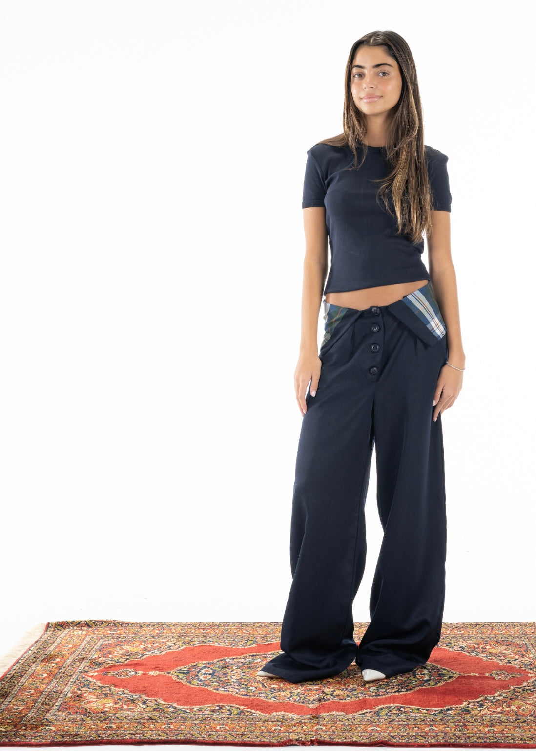 Flannel Flap Trousers