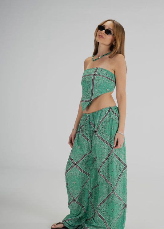 Green Bandana Set