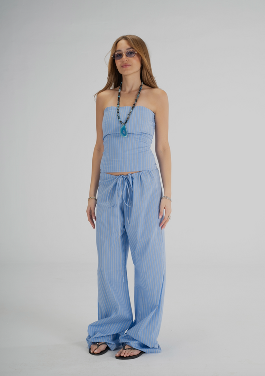 Sea Striped Corset Set